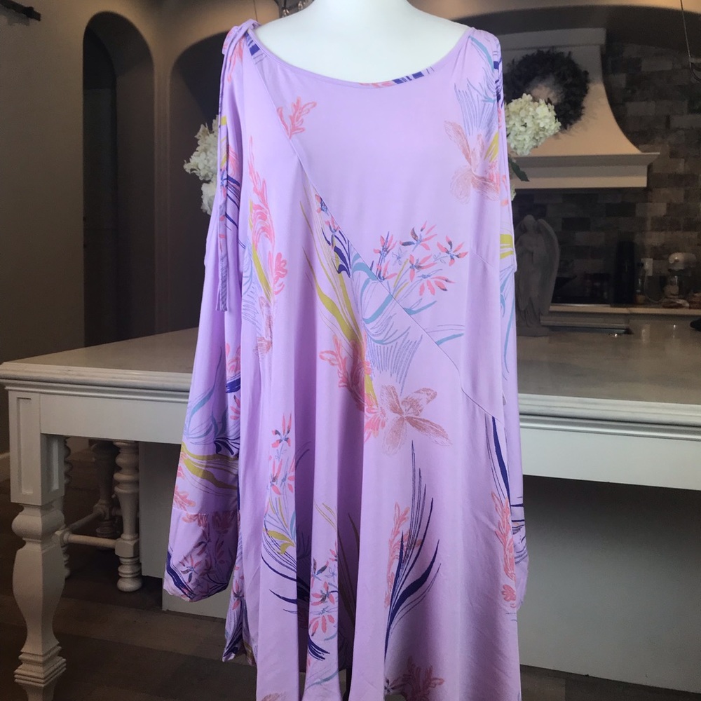 NEW Free People lilac long sleeve dress (S)